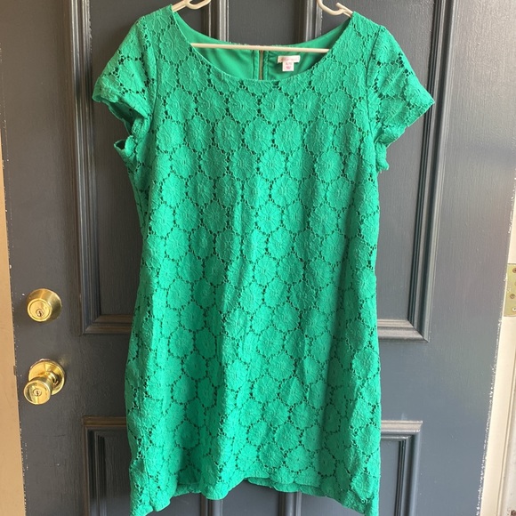 Green floral dress XL - Picture 1 of 4